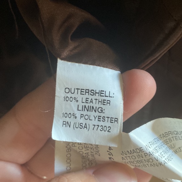 Zara belted leather jacket - Picture 5 of 5